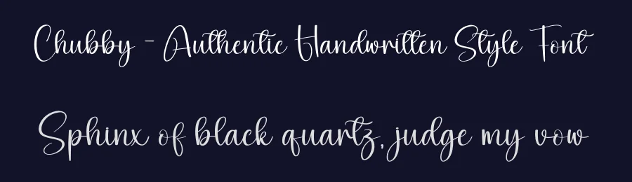 Chubby – Authentic Handwritten Style Font by andikastudio — Script Handwritten Font — thumbnail 2