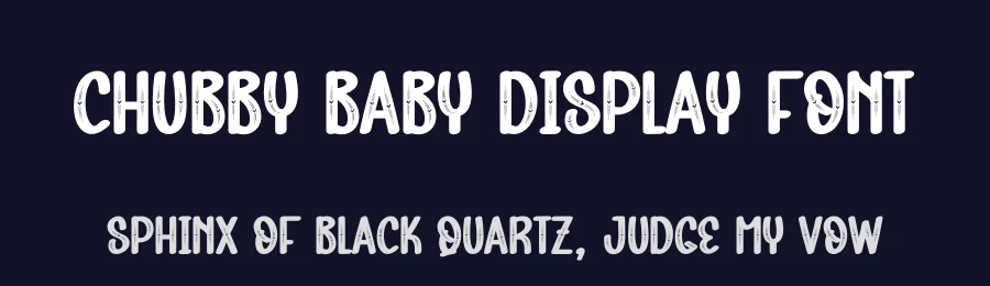 Chubby Baby Display Font by creativeletter — Display Font — thumbnail 2