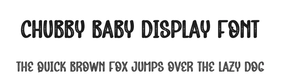 Chubby Baby Display Font by creativeletter — Display Font