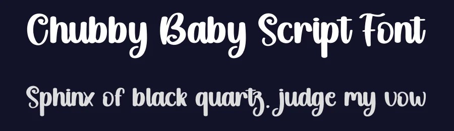 Chubby Baby Script Font by creativeletter — Script Handwritten Font — thumbnail 2
