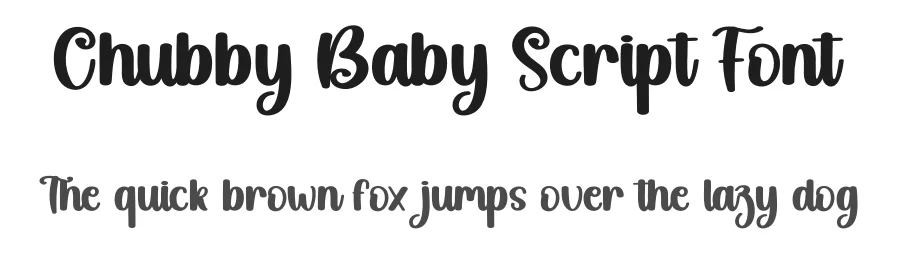 Chubby Baby Script Font by creativeletter — Script Handwritten Font