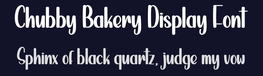 Chubby Bakery Display Font by creativeletter — Script Handwritten Font — thumbnail 2