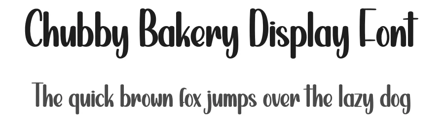 Chubby Bakery Display Font by creativeletter — Script Handwritten Font