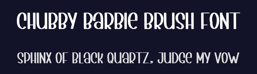 Chubby Barbie Brush Font by inermediaSTUDIO — Display Font — thumbnail 2