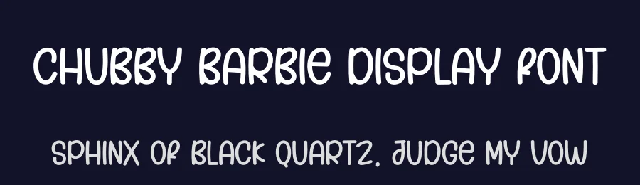 Chubby Barbie Display Font by andikastudio — Display Font — thumbnail 2