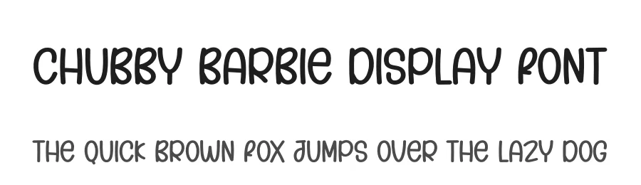 Chubby Barbie Display Font by andikastudio — Display Font