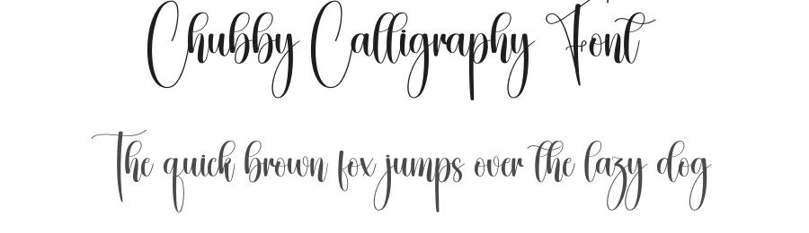 Chubby Calligraphy Font by creativeletter — Script Handwritten Font