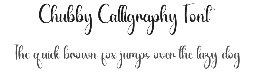 Chubby Calligraphy Font by andikastudio — Script Handwritten Font