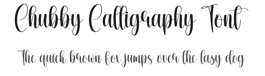 Chubby Calligraphy Font by creativeletter — Script Handwritten Font