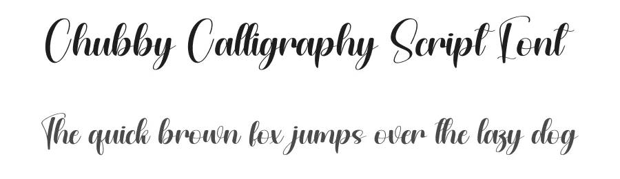 Chubby Calligraphy Script Font by andikastudio — Script Handwritten Font