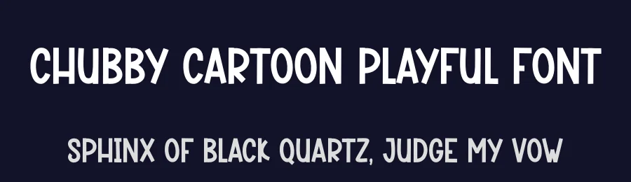 Chubby Cartoon Playful Font by creativeletter — Decorative Font — thumbnail 2