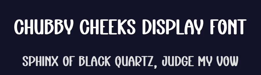 Chubby Cheeks Display Font by creativeletter — Display Font — thumbnail 2