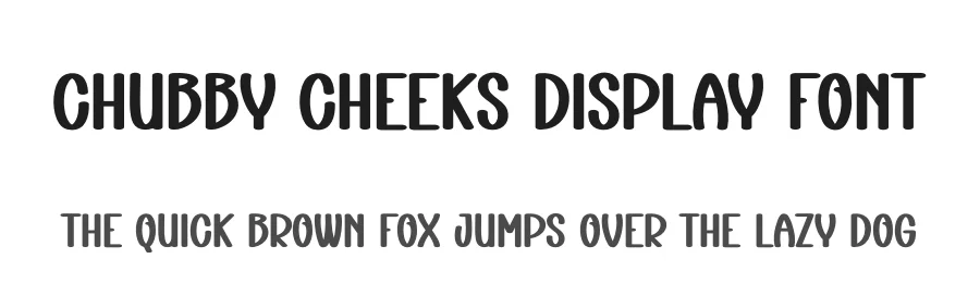 Chubby Cheeks Display Font by creativeletter — Display Font