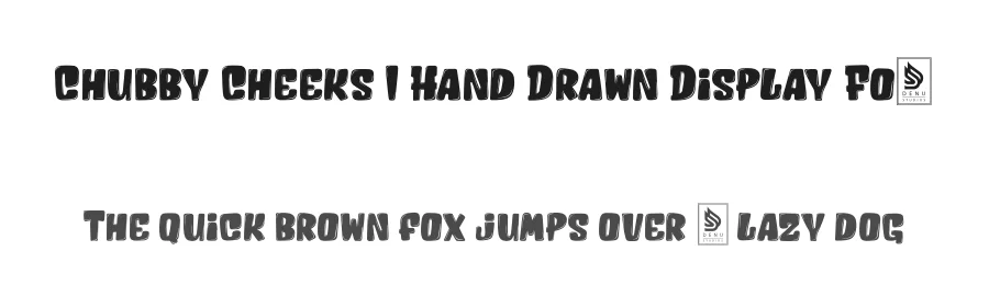 Chubby Cheeks | Hand Drawn Display Font by Gracetypestudio — Script Handwritten Font