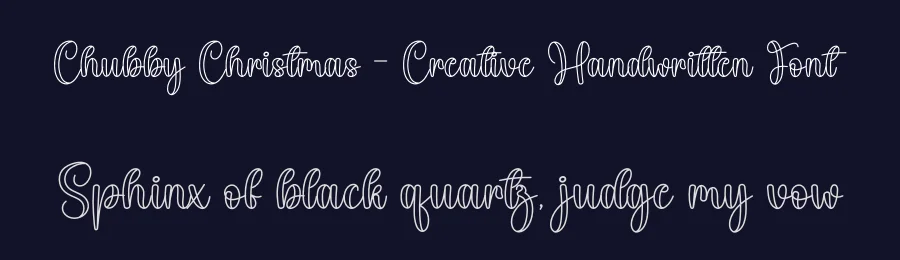 Chubby Christmas – Creative Handwritten Font by creativeletter — Script Handwritten Font — thumbnail 2