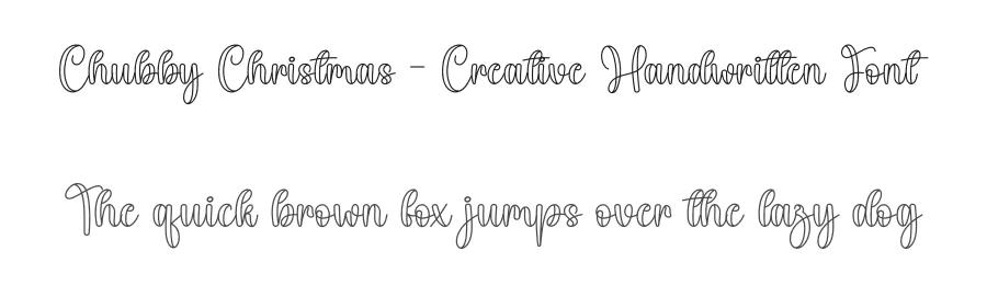 Chubby Christmas – Creative Handwritten Font by creativeletter — Script Handwritten Font