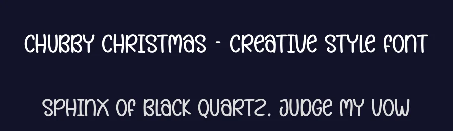 Chubby Christmas – Creative Style Font by creativeletter — Display Font — thumbnail 2