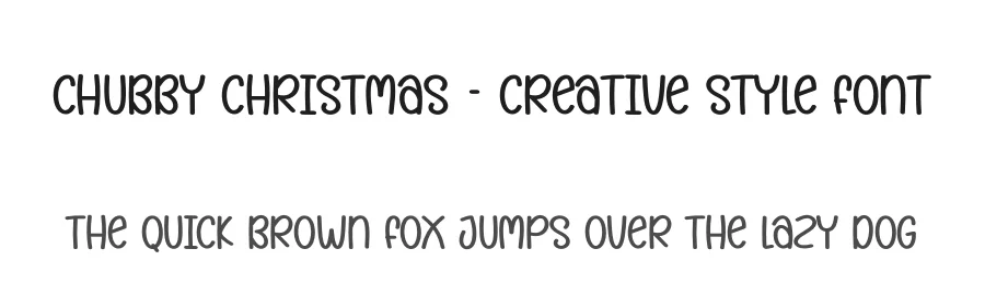 Chubby Christmas – Creative Style Font by creativeletter — Display Font