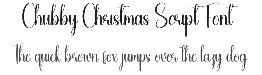 Chubby Christmas Script Font by creativeletter — Script Handwritten Font