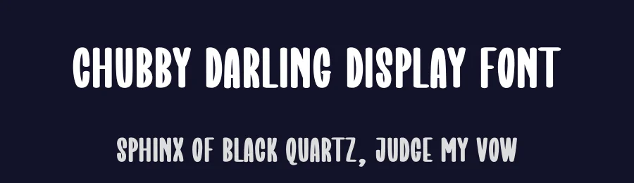 Chubby Darling Display Font by creativeletter — Display Font — thumbnail 2