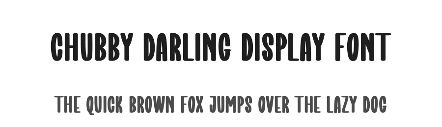 Chubby Darling Display Font by creativeletter — Display Font