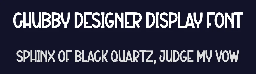Chubby Designer Display Font by andikastudio — Display Font — thumbnail 2