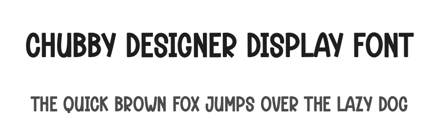 Chubby Designer Display Font by andikastudio — Display Font