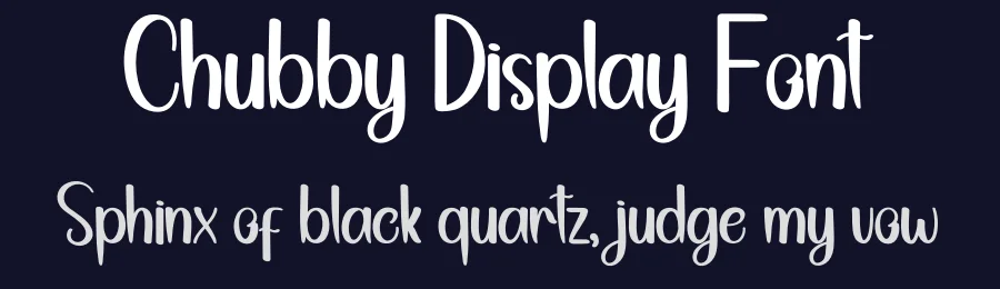 Chubby Display Font by andikastudio — Script Handwritten Font — thumbnail 2