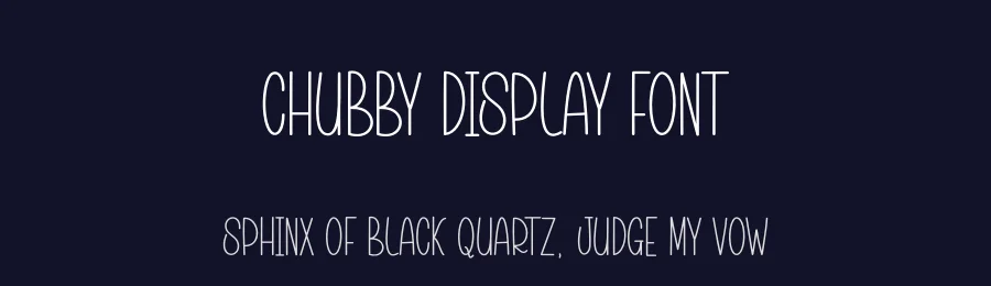Chubby Display Font by andikastudio — Display Font — thumbnail 2