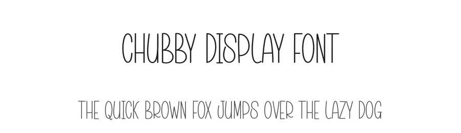 Chubby Display Font by andikastudio — Display Font