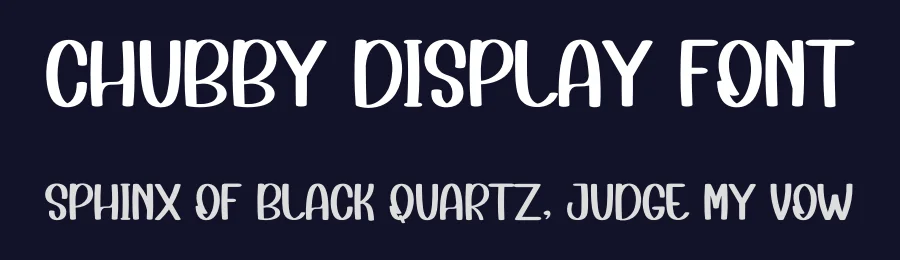 Chubby Display Font by inermediaSTUDIO — Display Font — thumbnail 2