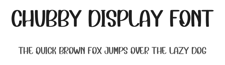 Chubby Display Font by inermediaSTUDIO — Display Font