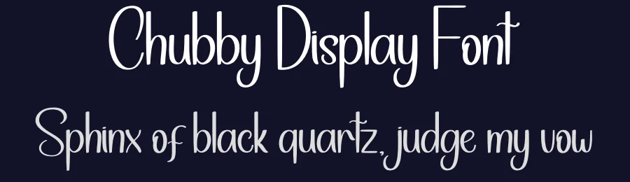 Chubby Display Font by andikastudio — Script Handwritten Font — thumbnail 2