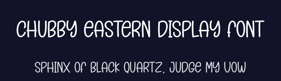 Chubby Eastern Display Font by andikastudio — Display Font — thumbnail 2