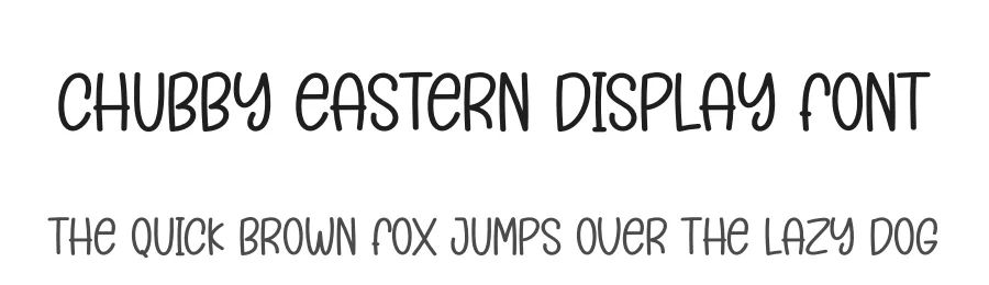 Chubby Eastern Display Font by andikastudio — Display Font