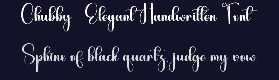 Chubby – Elegant Handwritten Font by andikastudio — Script Handwritten Font — thumbnail 2