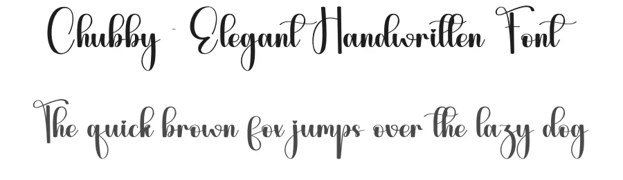 Chubby – Elegant Handwritten Font by andikastudio — Script Handwritten Font