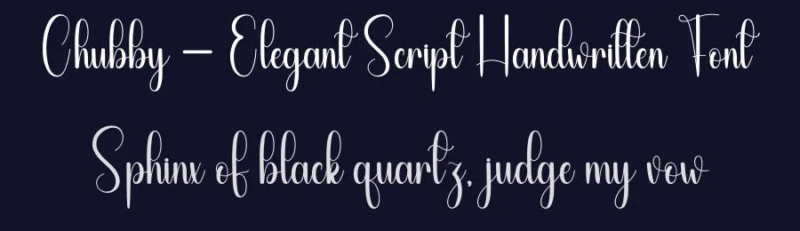 Chubby – Elegant Script Handwritten Font by andikastudio — Script Handwritten Font — thumbnail 2
