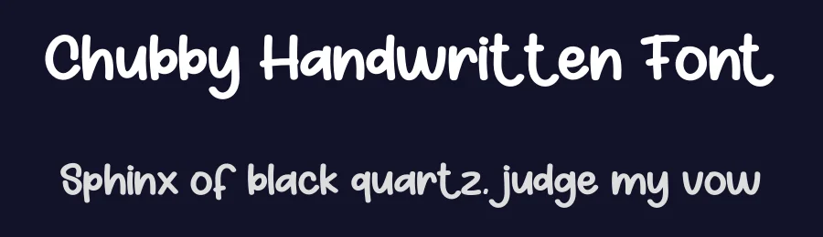 Chubby Handwritten Font by creativeletter — Display Font — thumbnail 2