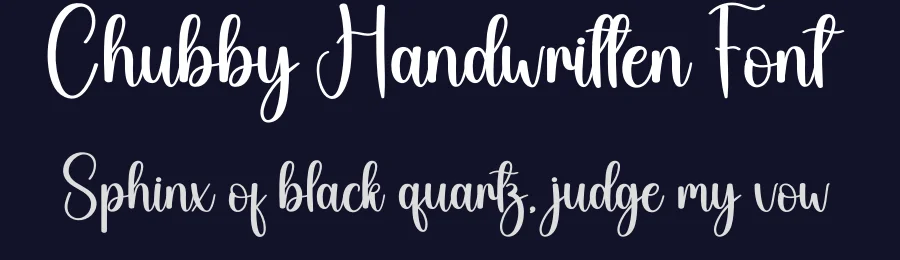 Chubby Handwritten Font by creativeletter — Script Handwritten Font — thumbnail 2