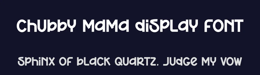 Chubby Mama Display Font by andikastudio — Display Font — thumbnail 2