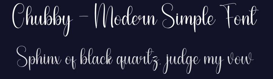 Chubby – Modern Simple Font by andikastudio — Script Handwritten Font — thumbnail 2