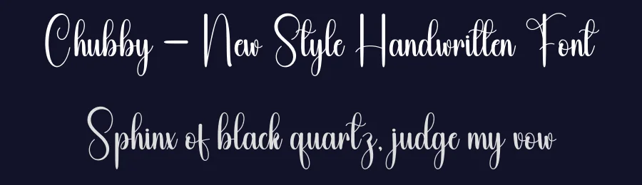 Chubby – New Style Handwritten Font by andikastudio — Script Handwritten Font — thumbnail 2