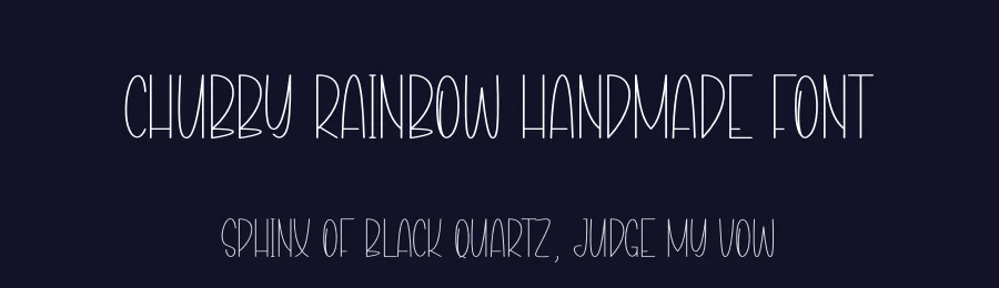 Chubby Rainbow Handmade Font by andikastudio — Display Font — thumbnail 2