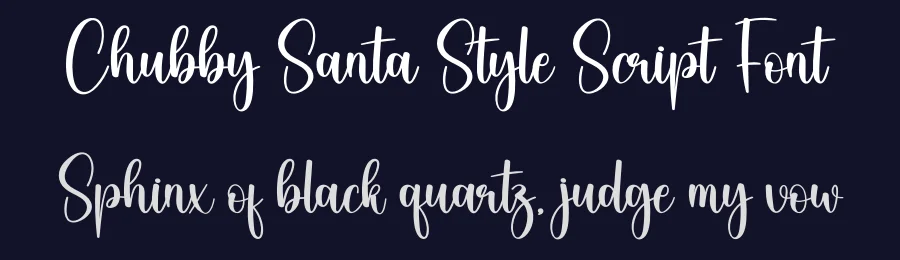 Chubby Santa Style Script Font by creativeletter — Script Handwritten Font — thumbnail 2