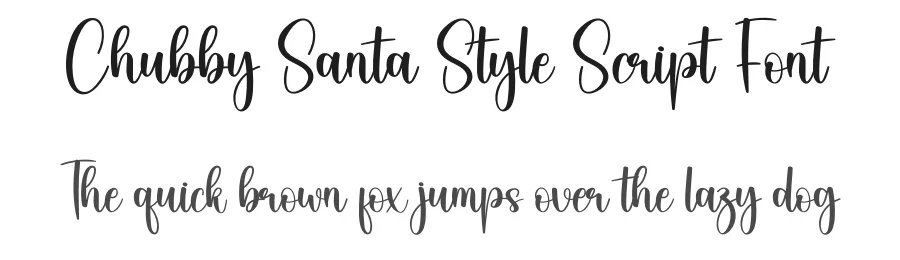 Chubby Santa Style Script Font by creativeletter — Script Handwritten Font