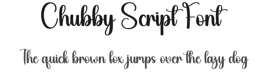 Chubby Script Font by creativeletter — Script Handwritten Font