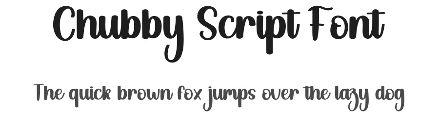 Chubby Script Font by creativeletter — Script Handwritten Font