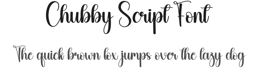 Chubby Script Font by creativeletter — Script Handwritten Font
