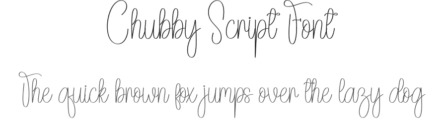 Chubby Script Font by andikastudio — Script Handwritten Font